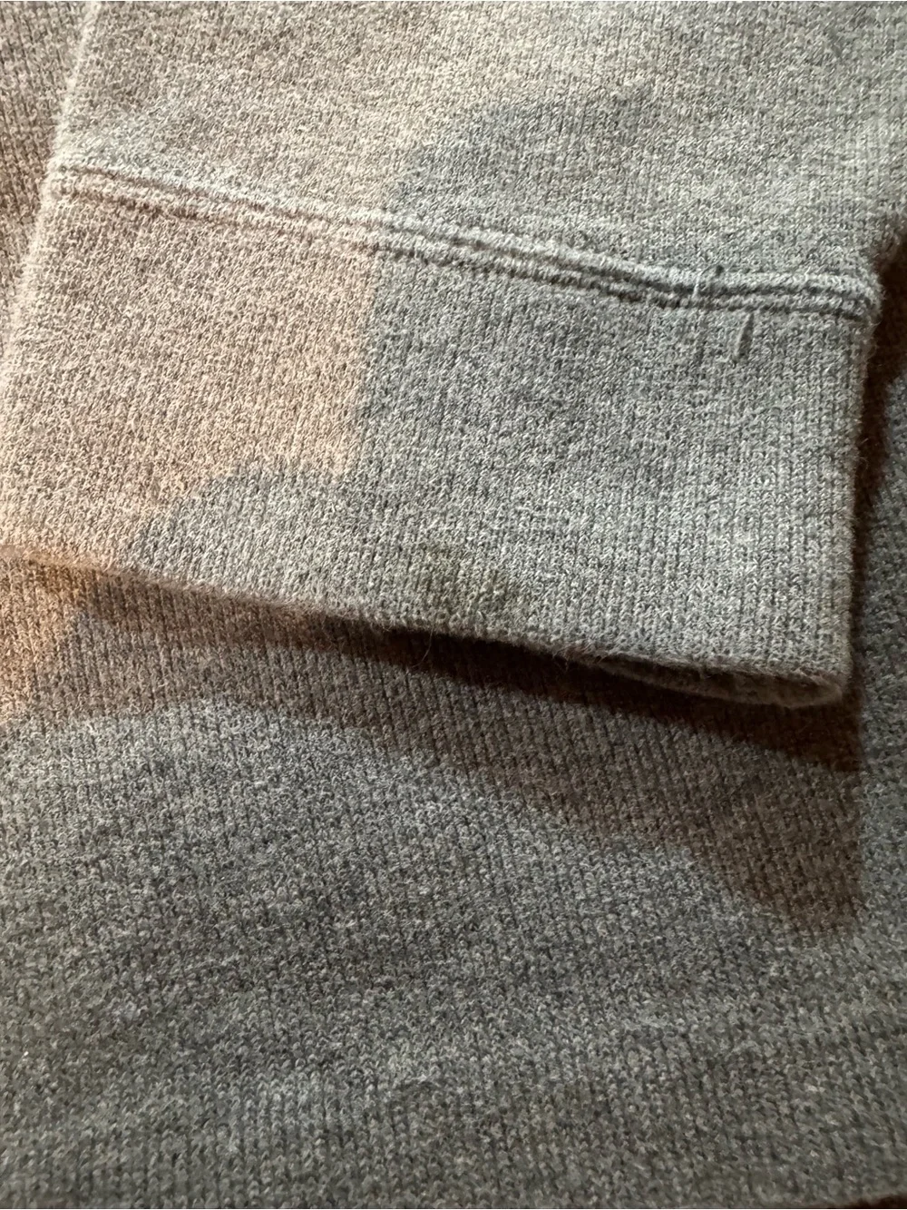 Men’s Polo Ralph Lauren Grey Quarter-Zip Sweatshirt 100% Cotton Size XL